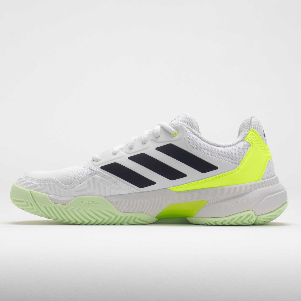 adidas CourtJam Control 3 Men's  White/Core Black/Lucid Lemon